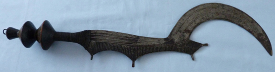 C.1900’s African Mangbetu Curved Sword