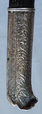 Antique C.1900 Indonesian Sumatran Silver-Mounted Sewar Knife