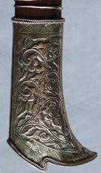 Antique C.1900 Indonesian Sumatran Silver-Mounted Sewar Knife #2