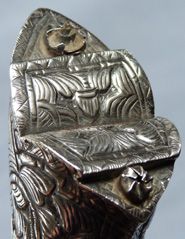 Antique C.1900 Indonesian Sumatran Silver-Mounted Sewar Knife #4