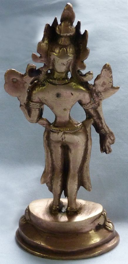 Antique Antique Indian Goddess Bronze Statue