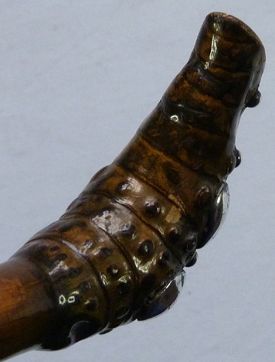 Antique Antique Late-19th Century Silver-Topped Lady’s Walking Stick