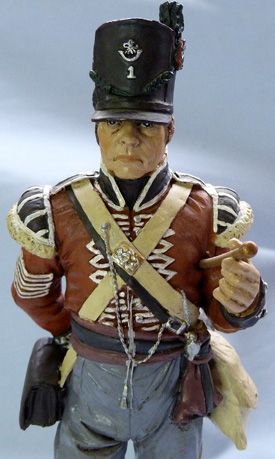 Antique British Army Napoleonic Rifle Regiment Model Figure