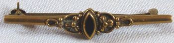 Antique English Victorian Mourning Brooch