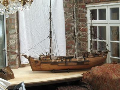 Antique Large Scale Clipper Ship Model