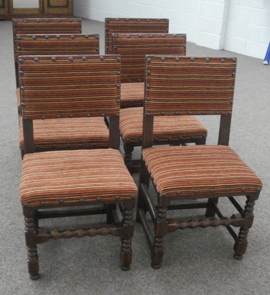 Antique DINING CHAIRS OAK SIX  AS  225