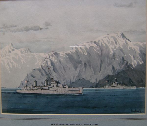 DGM Gardner - HMS Aurora and HMS Resolution in Norway