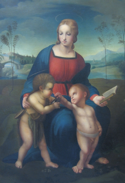 Madonna, Jesus and St John with little bird