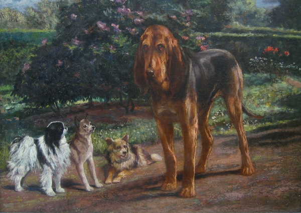 Charles H.D. Boland - Group of Dogs