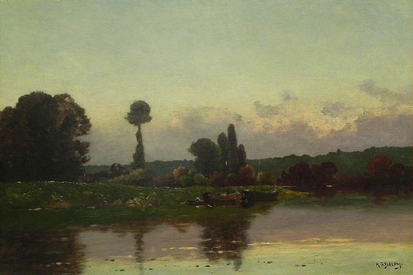 Delpy -Flooded Meadow at Sunset