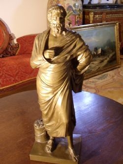 BRONZE SCULPTURE OF SOPHOCLES BY F.BARBEDIENNE FOUNDRY  