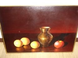 ORIGINAL F.GUARNIERI STILL LIFE OIL OF FRUIT 1955-60 