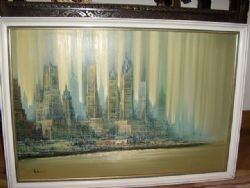 NEW YORK OIL ON CANVAS 