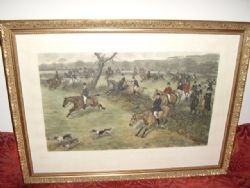 HAND COLOURED ENGRAVING ORIGINAL IN NEW FRAME 