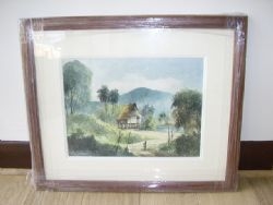 WATERCOLOUR BY A.J.RAHMAN C1958-60 