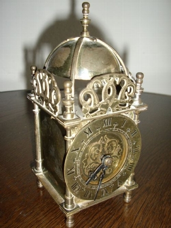 MINATURE BRASS LANTERN CLOCK (ELECTRIC)