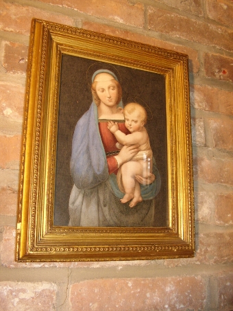 AFTER THE ORIGINAL MADONNA DEL GRANDUCA BY RAPHAEL IN THE PITTI GALLERY FLORENCE MEASURING 11 X 1...