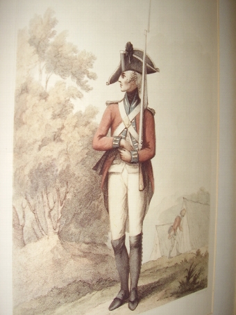 19th Centuary Chromo-Lithograph of A Foot Soldier