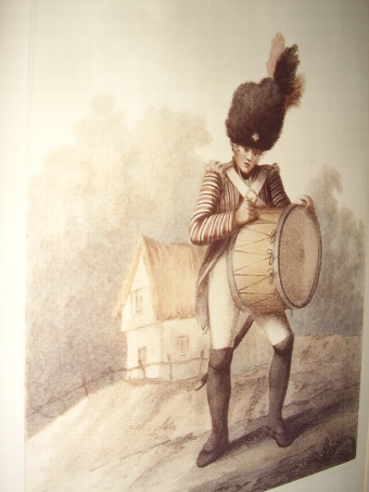 19th Century Chromo-Lithograph of a Drummer