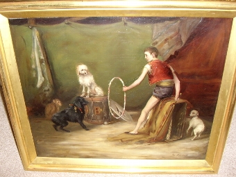 OIL PAINTING ON CANVAS TITLED 