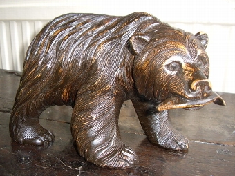 BLACK FOREST CARVED BEAR C1900-20