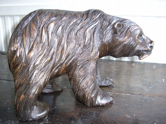 Antique BLACK FOREST CARVED BEAR C1900-20