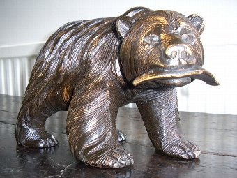 Antique BLACK FOREST CARVED BEAR C1900-20