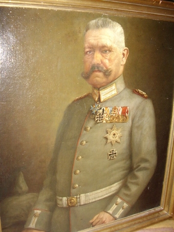 Antique RARE PORTRAIT ONCE HUNG IN THE REICHSTAG PARLIAMENT BERLIN OF