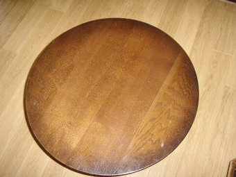 Antique OAK OCCASSIONAL ROUND BARLEYTWIST TABLE