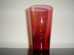 VICTORIAN CRANBERRY GLASS BEAKER C1880-90