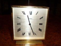 ANGELUS ELECTRONIC SWISS COLLECTORS BRASS CLOCK C1950-60