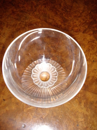 Antique PAIR OF LALIQUE DESERT GLASSES SIGNED UNDERNEATH 