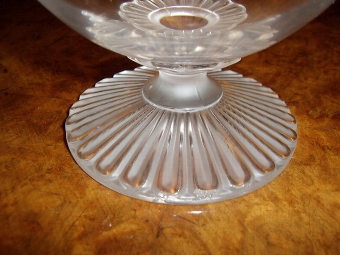 Antique PAIR OF LALIQUE DESERT GLASSES SIGNED UNDERNEATH 