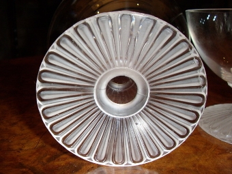 Antique PAIR OF LALIQUE DESERT GLASSES SIGNED UNDERNEATH 