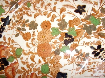 Antique PAIR OF ROYAL CAULDON FLORREL PATTERNED PLATES C1930 