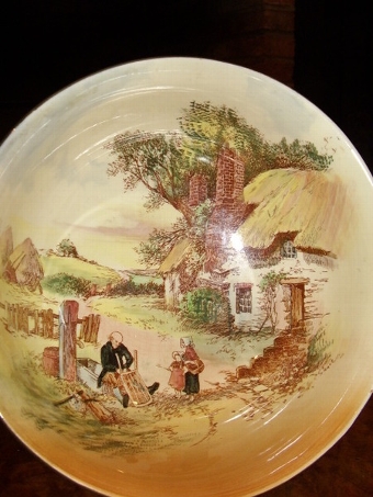 Antique ROYAL DOULTON RUSTIC PATTERN BOWL  