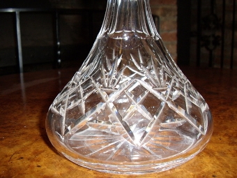 Antique SHIPS GLASS DECANTER FOR PORT 