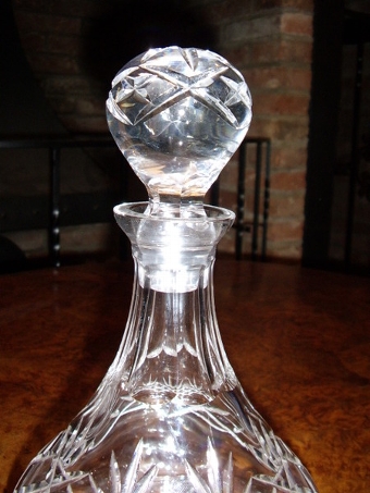 Antique SHIPS GLASS DECANTER FOR PORT 