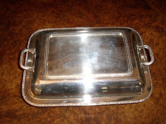 SILVER PLATED VEGETABLE TAUREEN WITH LID