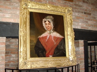 Antique PAIR OF VICTORIAN OIL ON CANVAS PORTRAITS OF AN  ENGLISH GENTLEMAN & LADY IN AMAZING  ORIGINAL GILT FRAMES  C1800-1840  43 INCHES X 38 INCHES   