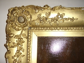 Antique PAIR OF VICTORIAN OIL ON CANVAS PORTRAITS OF AN  ENGLISH GENTLEMAN & LADY IN AMAZING  ORIGINAL GILT FRAMES  C1800-1840  43 INCHES X 38 INCHES   
