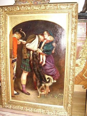 THE ORDER OF RELEASE BY ALICE 'O' CLAY . SIGNED OIL ON CANVAS C1880 (ONE OF A PAIR) 