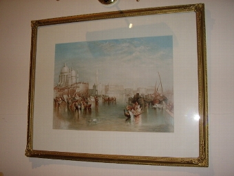 VENICE CHROMO-LITHOGRAPH BY RAPHAEL TUCK C1850-80 GRAND CANAL & BRIDGE OF SIGHS AFTER J.M.W.TURNE...