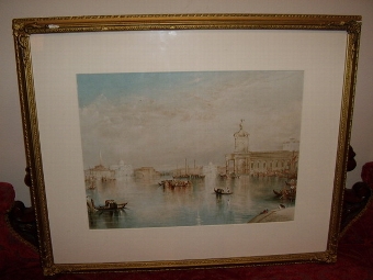 VENICE CHROMO-LITHOGRAPH BY RAPHAEL TUCK C1850-80 DEPICTING THE GUIDECCA AFTER J.M.W.TURNER R.A. ...