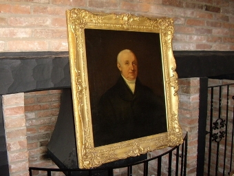 A FINE 18TH. CENTURY OIL ON  CANVAS  PORTRAIT OF A COUNTRY SQUIRE  C1760-1780