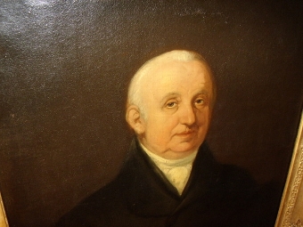 Antique A FINE 18TH. CENTURY OIL ON  CANVAS  PORTRAIT OF A COUNTRY SQUIRE  C1760-1780