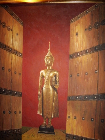 Antique CHINESE GODDESS OIL PAINTING 53 X 42 INCHES & RECENTLY REFRAMED 