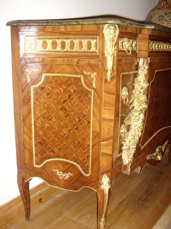 Antique LOUIS IV ORMOLU CHEST WITH MARBLE TOP 