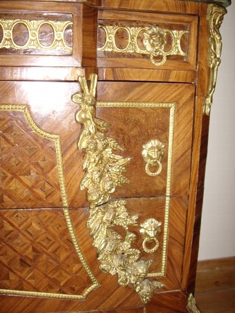 Antique LOUIS IV ORMOLU CHEST WITH MARBLE TOP 