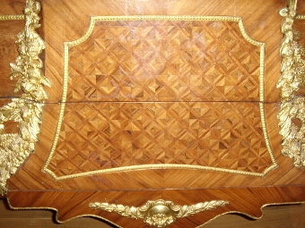 Antique LOUIS IV ORMOLU CHEST WITH MARBLE TOP 